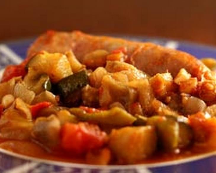 Italian Sausages with Ratatouille Recipe