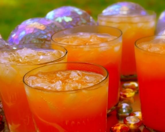 Sparkling Tropical Punch ~ For Adults