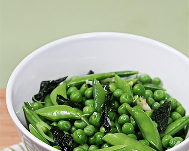 Fresh Peas with Basil and Mint