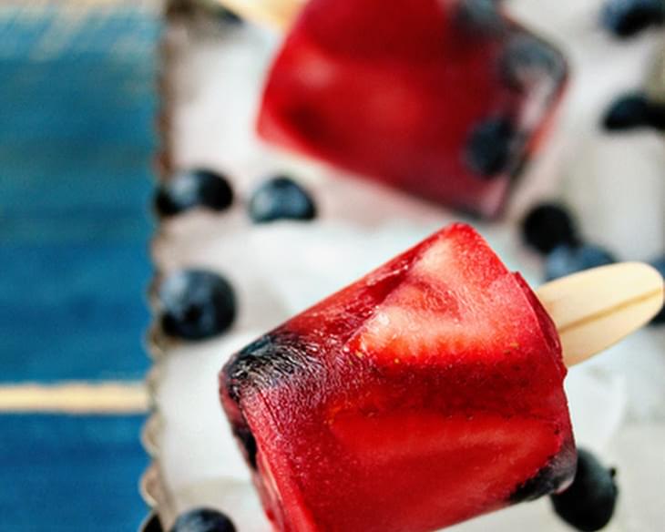 Berry-Lime Popsicles