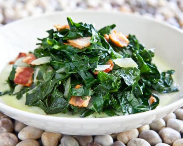 Kale and Bacon Recipe, Caribbean Style