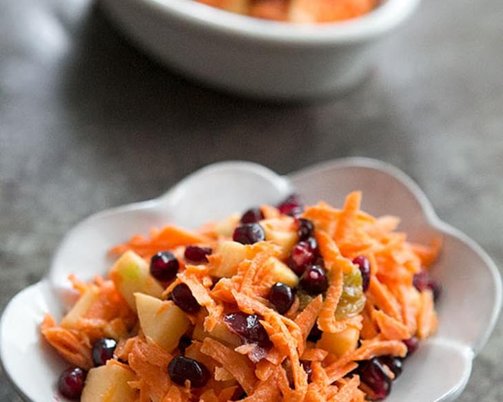 Jeweled Carrot Salad with Apple and Pomegranate