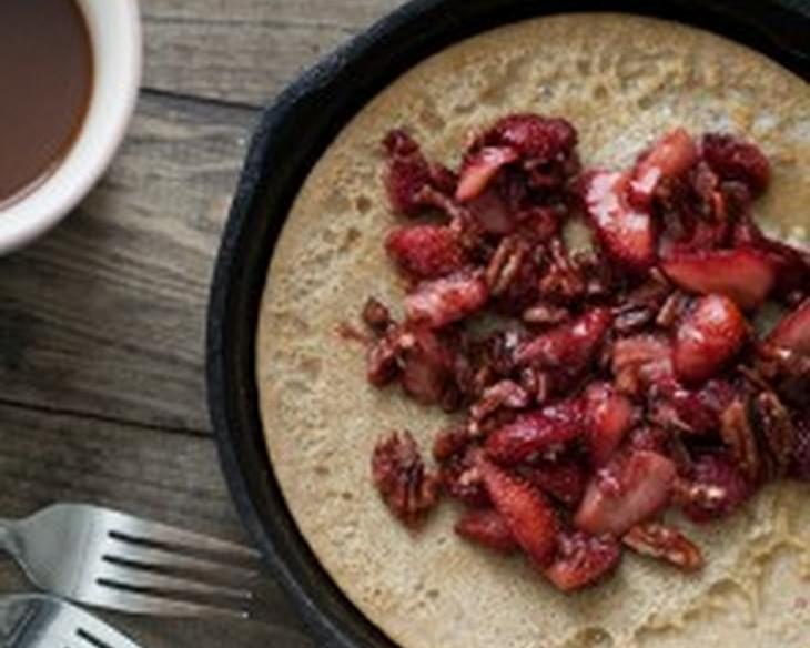 Dutch Baby with Maple-Pecan Strawberries