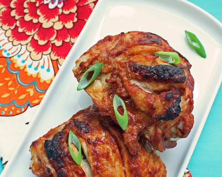 "Cheater's" Tandoori Style Chicken Thighs (Low carb)