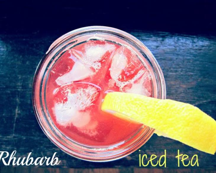 Rhubarb Iced Tea