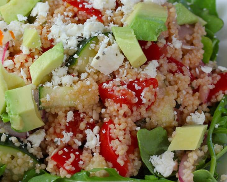 Greek Couscous Salad with Avocado