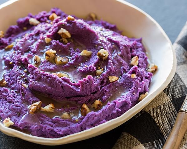 Mashed Purple Sweet Potatoes