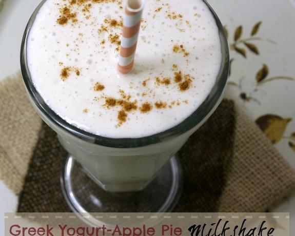 Greek Yogurt-Apple Pie Milkshake
