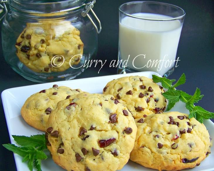 My Kid's Triple Delight - Chocolate, Coconut and Cranberry Cookies