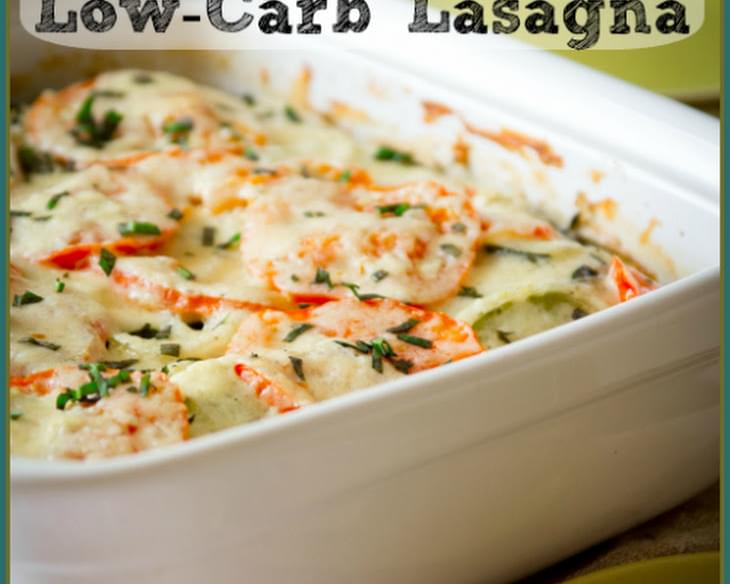Roasted Garlic and Chevre Lasagne - Low Carb and Gluten-Free