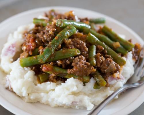 Lebanese Beef and Green Beans