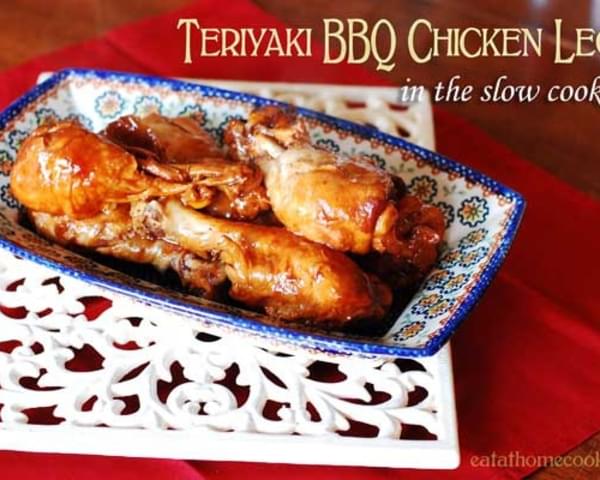 Teriyaki BBQ Chicken Legs in the Slow Cooker