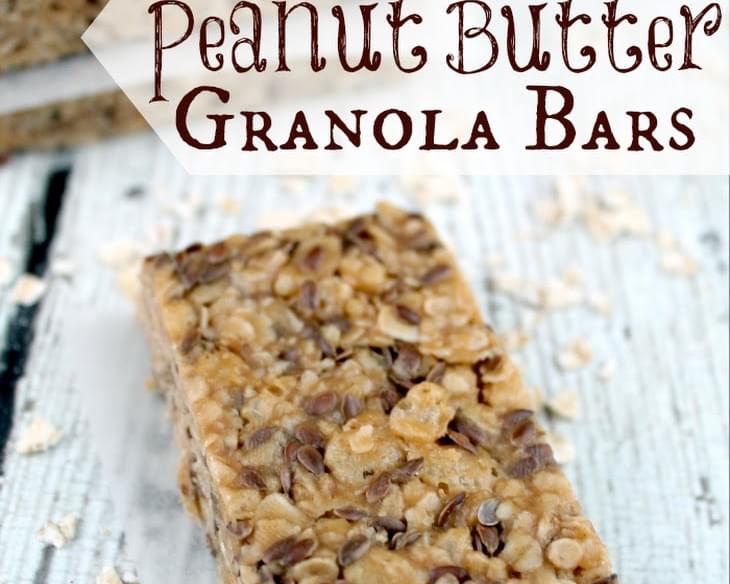 No Bake Peanut Butter Granola Bars