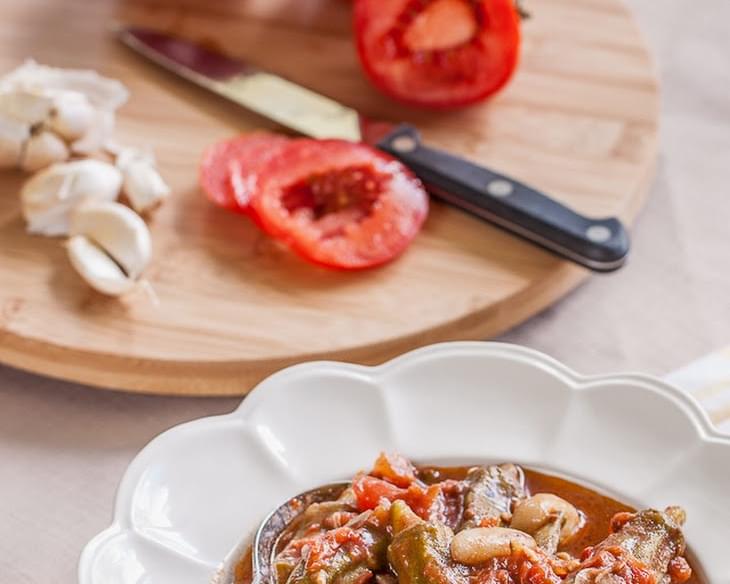 Okra & Sauteed Tomatoes