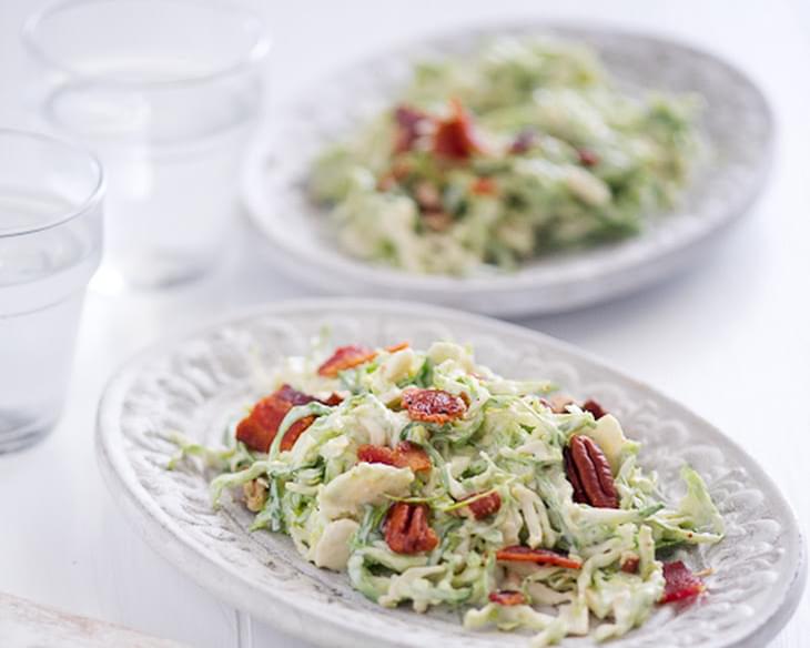 Brussels Sprouts Slaw with Bacon