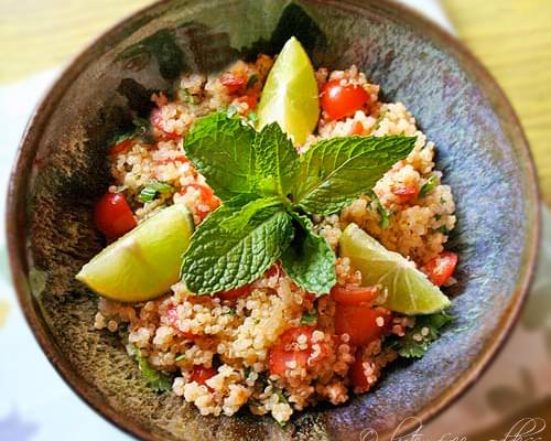 Quinoa Salad Recipe with Lime + Fresh Mint