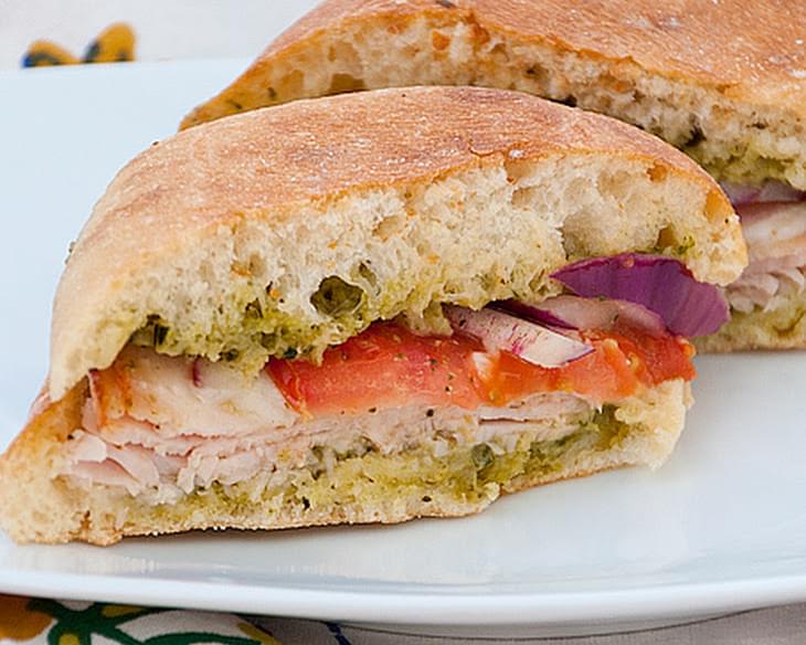 Costco Turkey and Provolone Sandwich