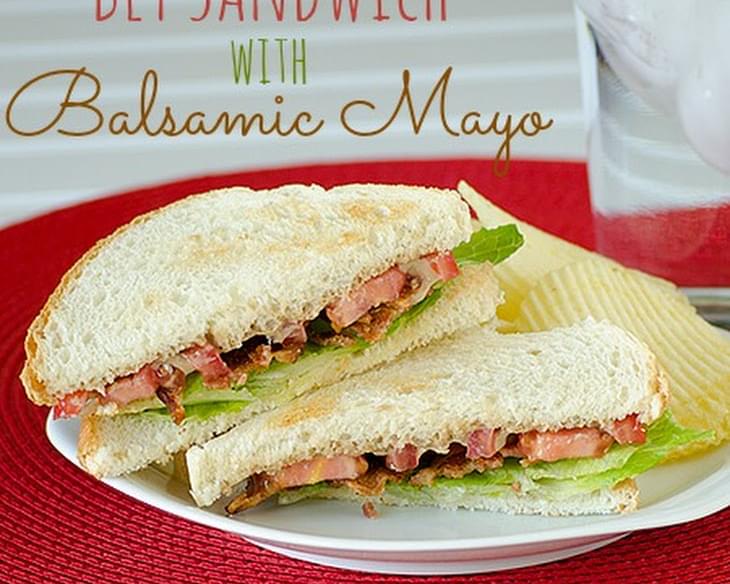 BLT Sandwich with Balsamic Mayo