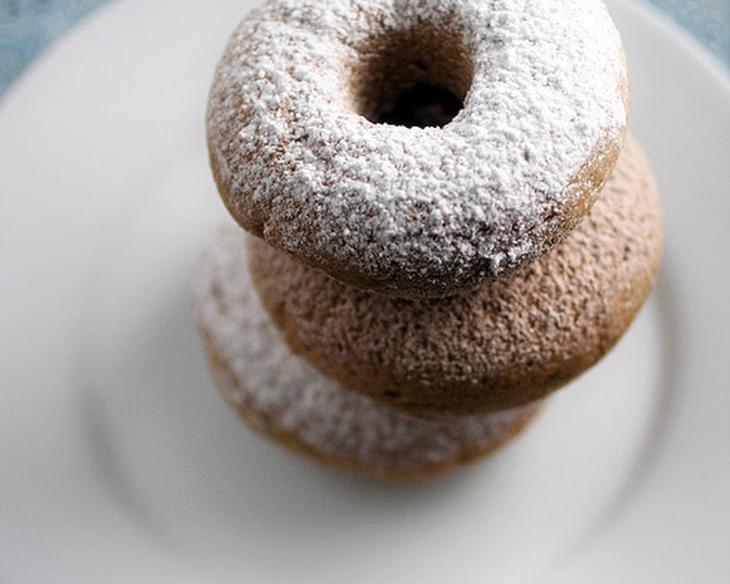 Gluten-Free Cake Donuts Recipe with Powdered Sugar or Cinnamon