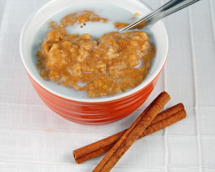 Pumpkin Spice Oatmeal in the Slow Cooker