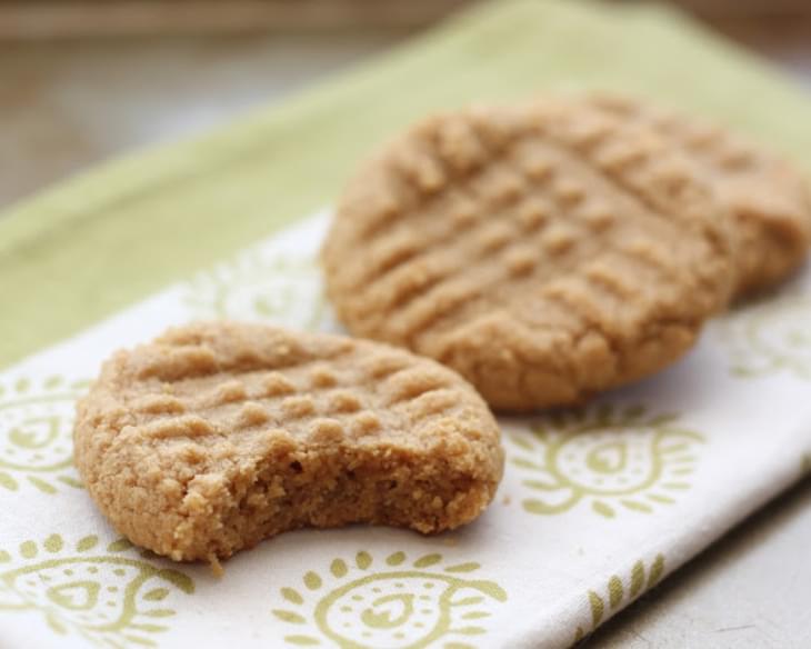 Old Fashioned 3 Ingredient Peanut Butter Cookies