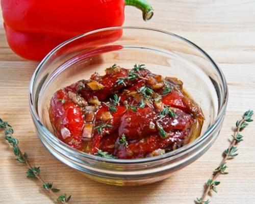 Marinated Roasted Red Peppers