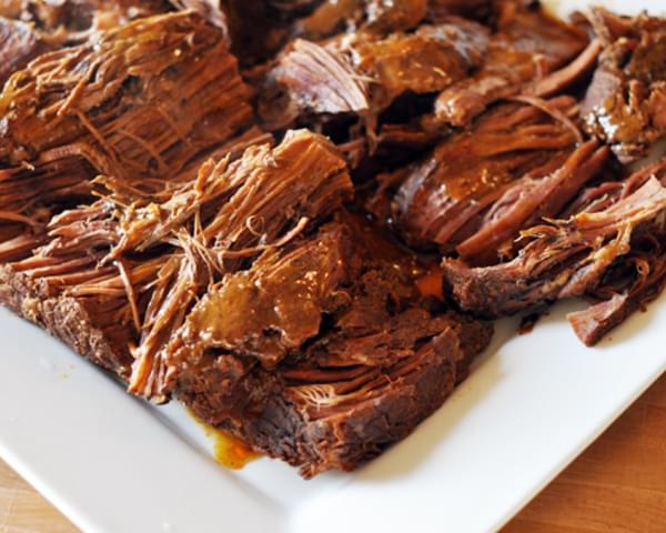 Slow Cooker Sweet and Spicy BBQ Pot Roast