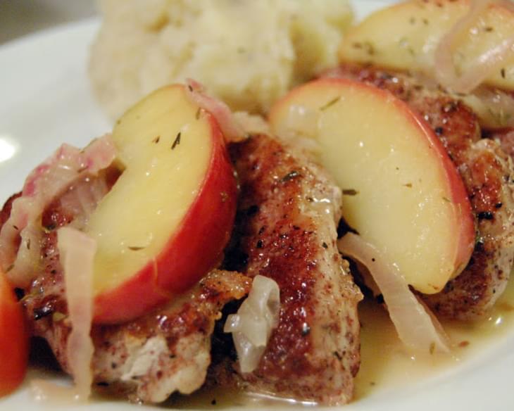 Spiced Pork Tenderloin w/ Sauteed Apples