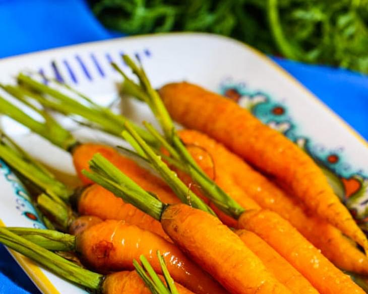 Roasted Carrots with Honey Ginger Glaze