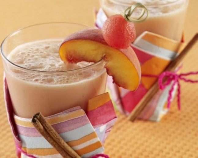 Watermelon, Pineapple and Peach Smoothie