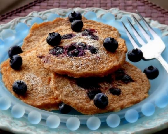 Oatmeal-Blueberry Pancakes