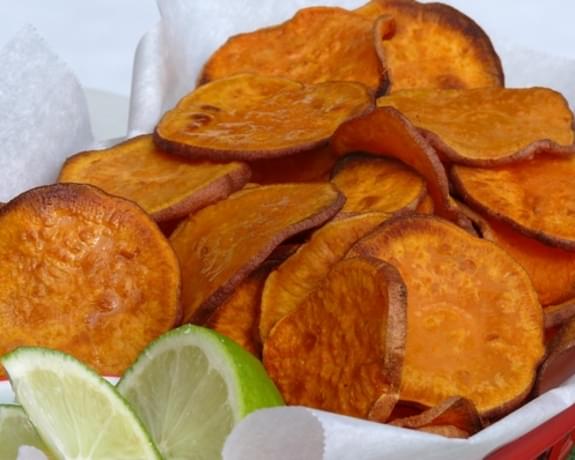 Sweet Potato Chips with Lime