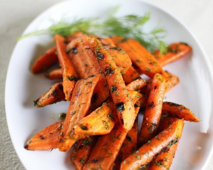 Grilled Carrots with Lemon and Dill