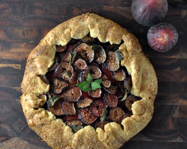 Fig, Mint and Honey Galette