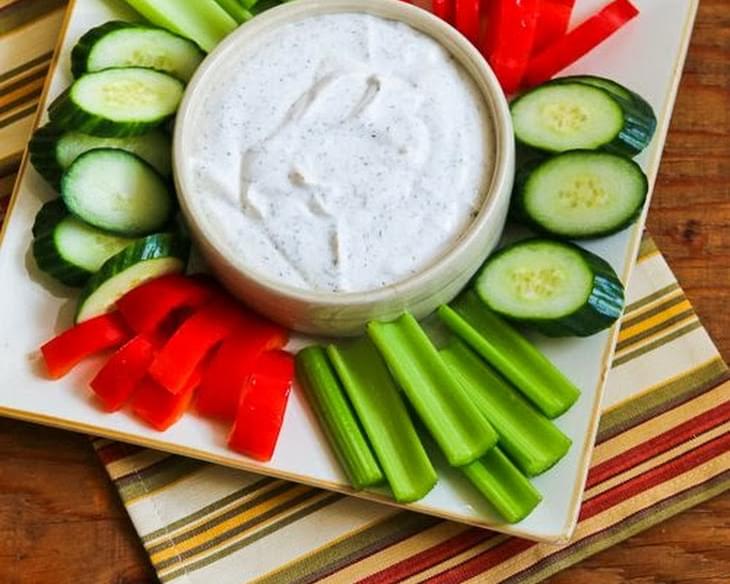 Greek Yogurt and Cottage Cheese Dip with Dill