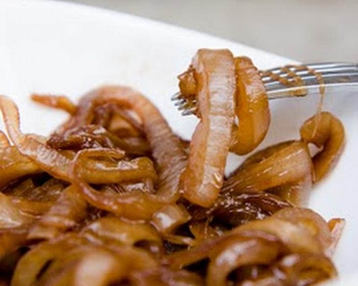 Grilled Onions with Balsamic Vinegar and Brown Sugar