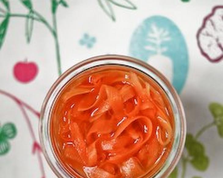 Carrot and Ginger Quickie Pickle