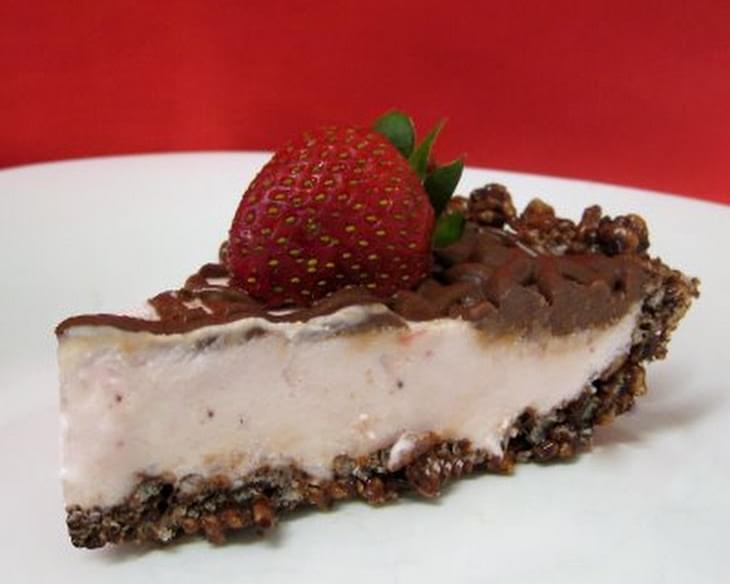 Chocolate Strawberry Crispy Pie