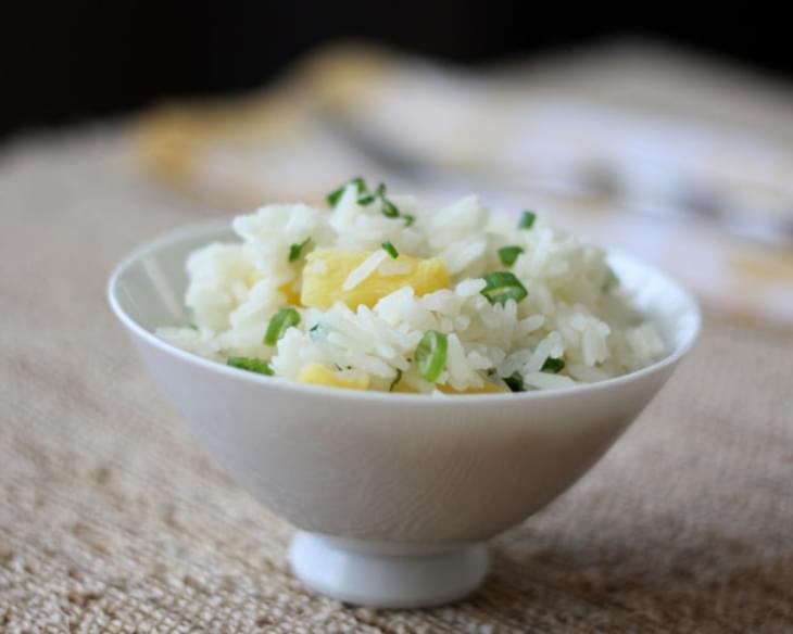 Pineapple Rice with Cilantro and Lime