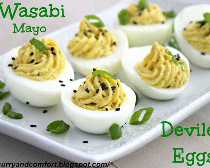 Wasabi Mayo Deviled Eggs