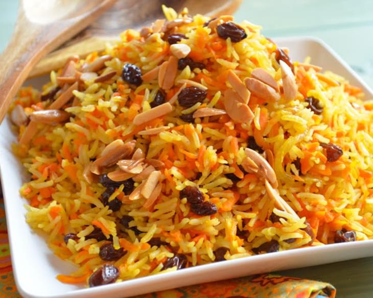 Rosh Hashanah Carrot and Raisin Basmati Rice