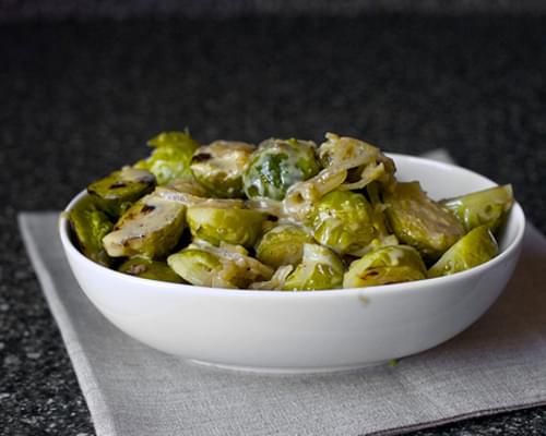 Dijon-Braised Brussels Sprouts