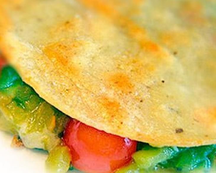 Easy Green Chile Quesadilla Recipe with Sprouted Corn Tortillas