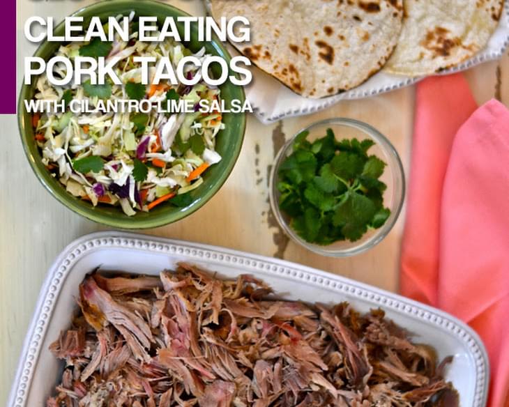 Slow Cooker Clean Eating Pork Tacos