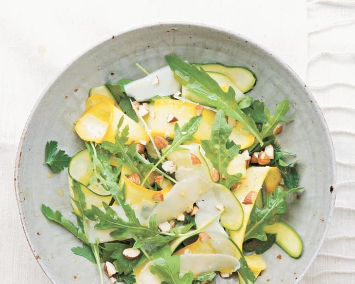 Shaved Zucchini Salad with Almonds & Asiago