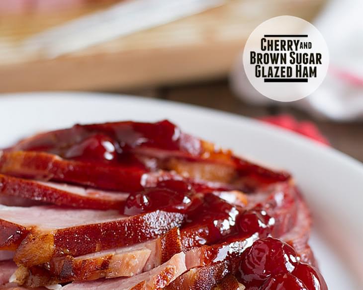 Cherry and Brown Sugar Glazed Ham