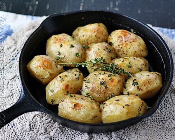 Roast Potatoes in a Cast Iron Skillet