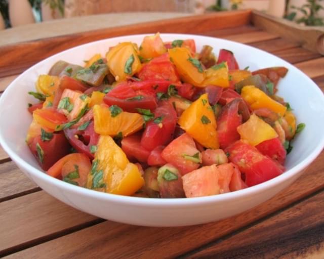 Marinated Heirloom Tomato Salad