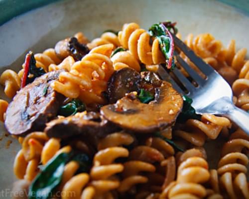 Pasta with Chard and Chickpeas