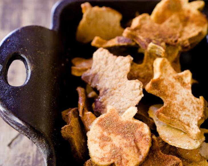 Homemade Apple Chips in Fun Fall Shapes